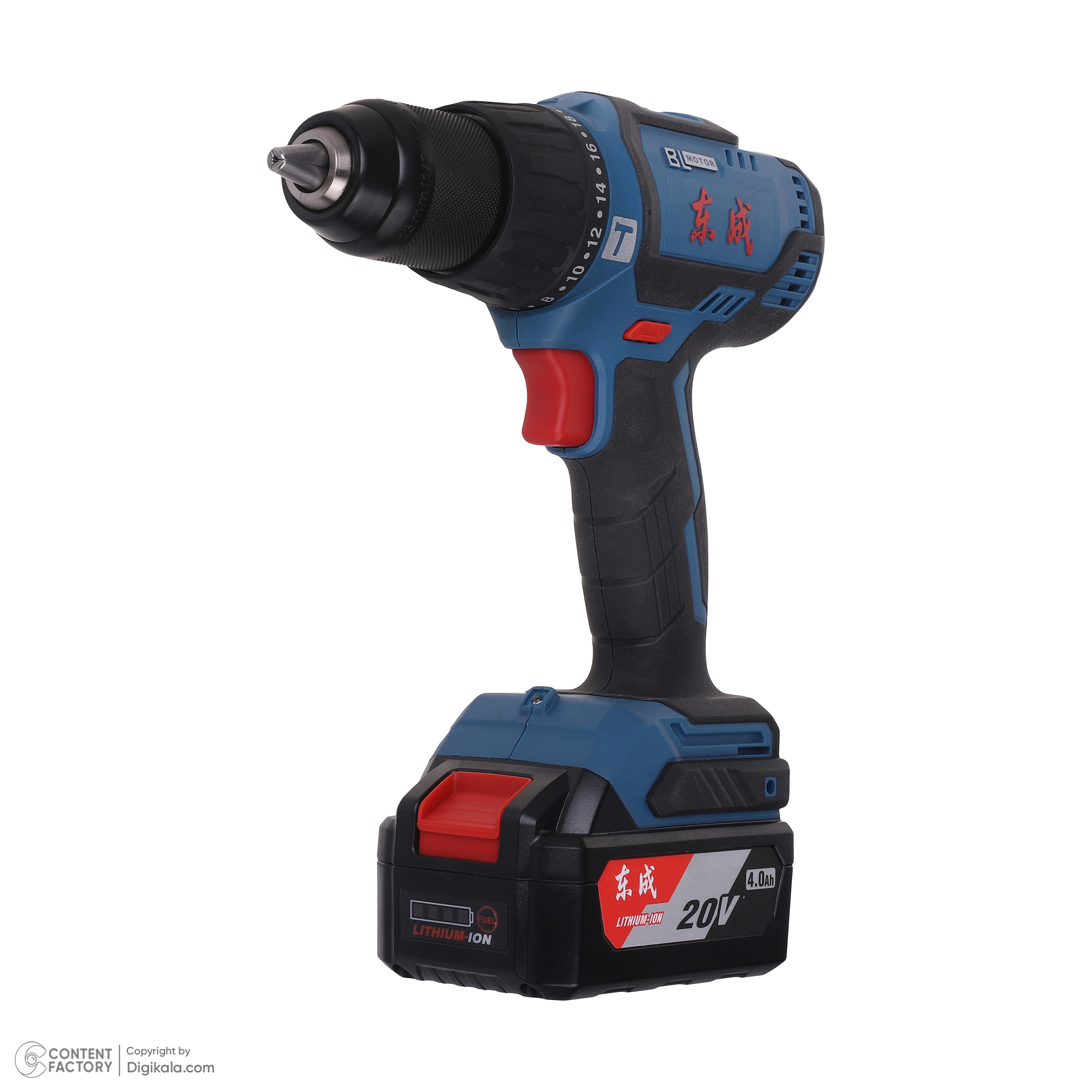 دریل چکشی شارژی براشلس 13 میلیمتری دانگ چنگ مدل DCIZ05-13-dciz05-13