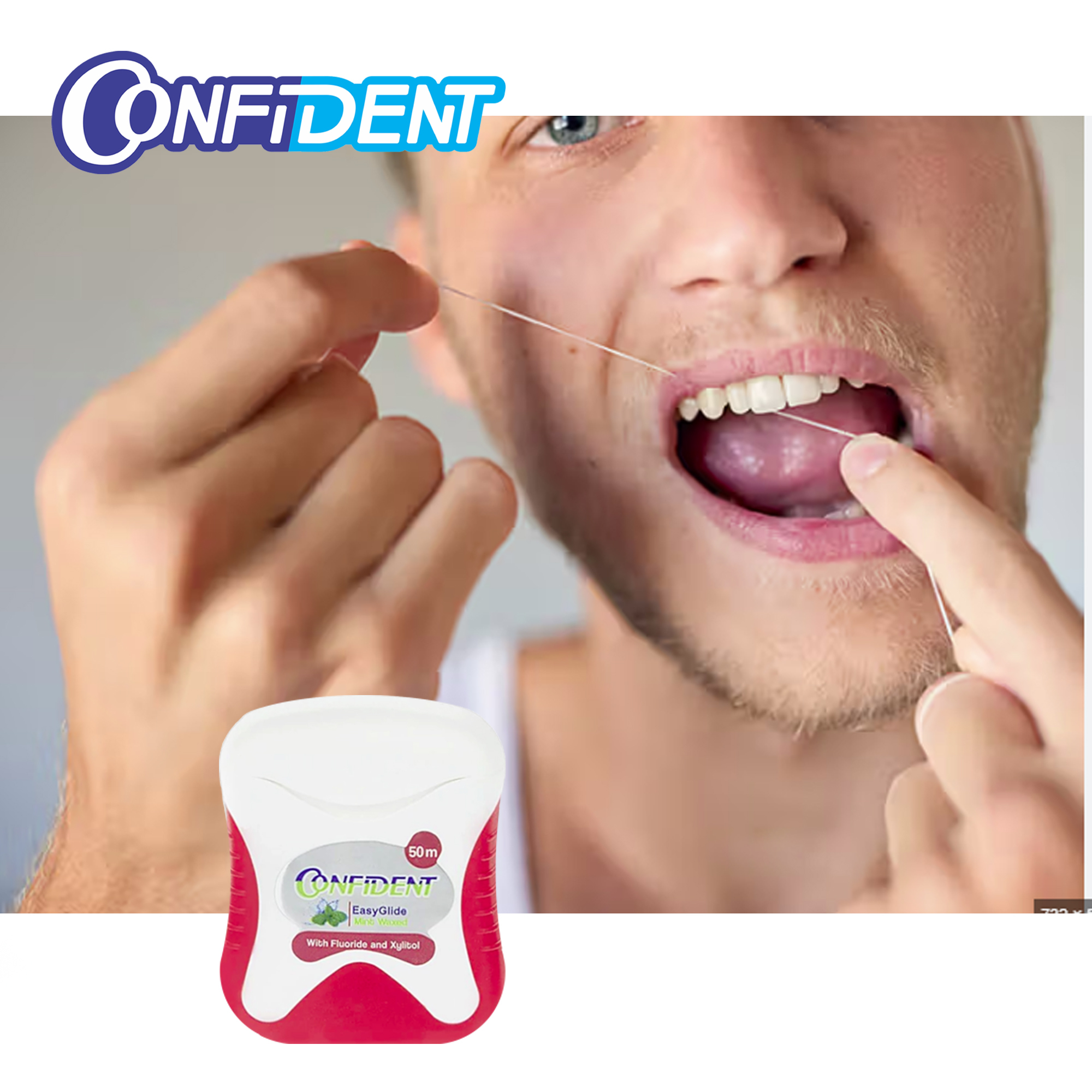 نخ دندان کانفیدنت مدل EASY GLIDE مجموعه 6 عددی