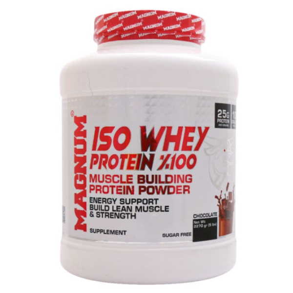 پودر پروتئین ایزو وی 100% با طعم شکلات مگنوم ویتامینز  - 2270 گرم