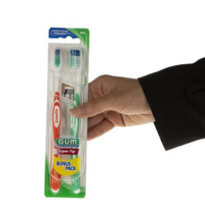 مسواک جی یو ام سری Super Tip مدل Bunus با برس متوسط بسته دو عددی