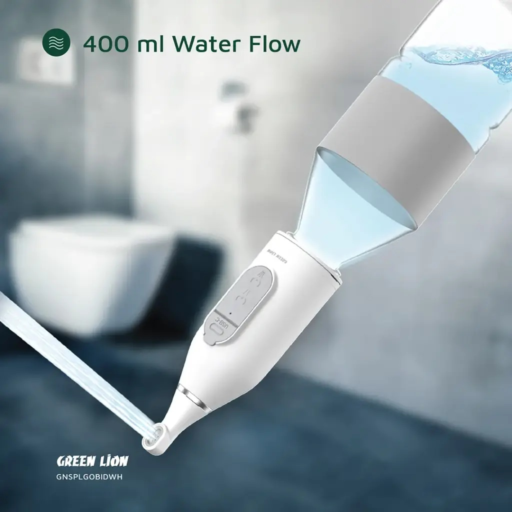دستگاه شست و شوی دهان و دندان برقی گرین لاین مدل GNSPLGOBIDWH
