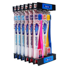 مسواک بنسر مدل افکتیو با برس متوسط مجموعه 12 عددی