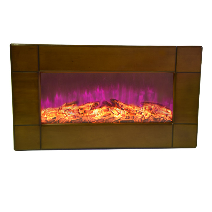 شومینه برقی شومینه بیستون مدل فریم چوبی HW100