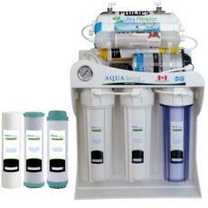دستگاه تصفیه کننده آب آکوآ اسپرینگ مدل UF – SF5000 به همراه فیلتر تصفیه آب کد 01 مجموعه 3 عددی