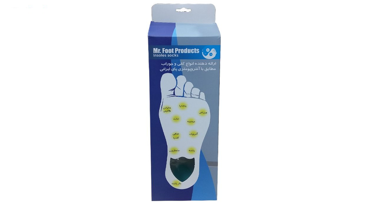 کفی طبی مخصوص خارپاشنه مستر فوت مدل سیلیکونی بزرگ سایز 41-40