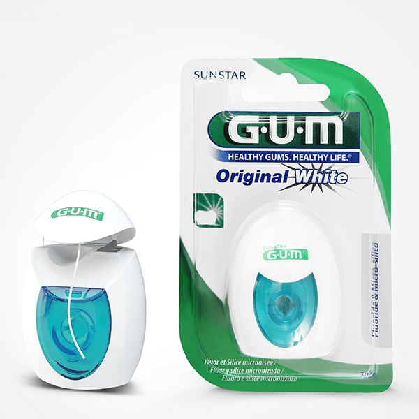 نخ دندان جی یو ام مدل Original White