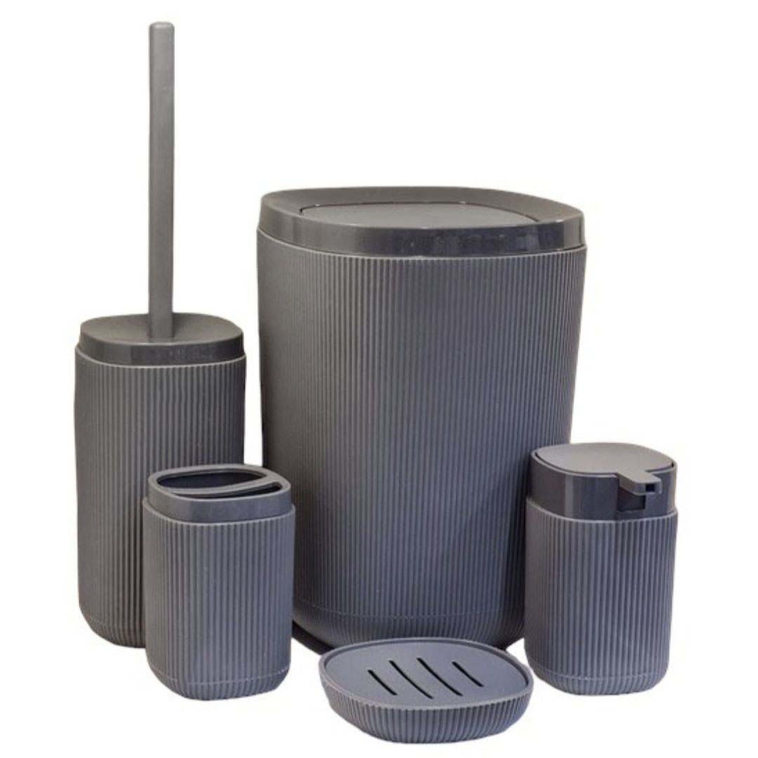 ست سرویس بهداشتی 5 پارچه مدل شیاردار روما