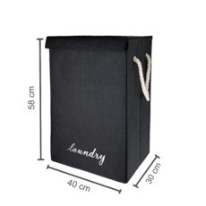 سبد لباس چرک مدل دسته کنفی درب دار