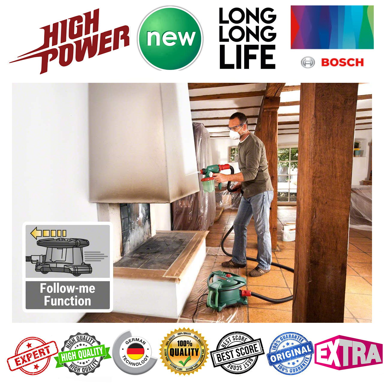 پیستوله برقی بوش مدل PFS 7000 کد All Paint/Advanced