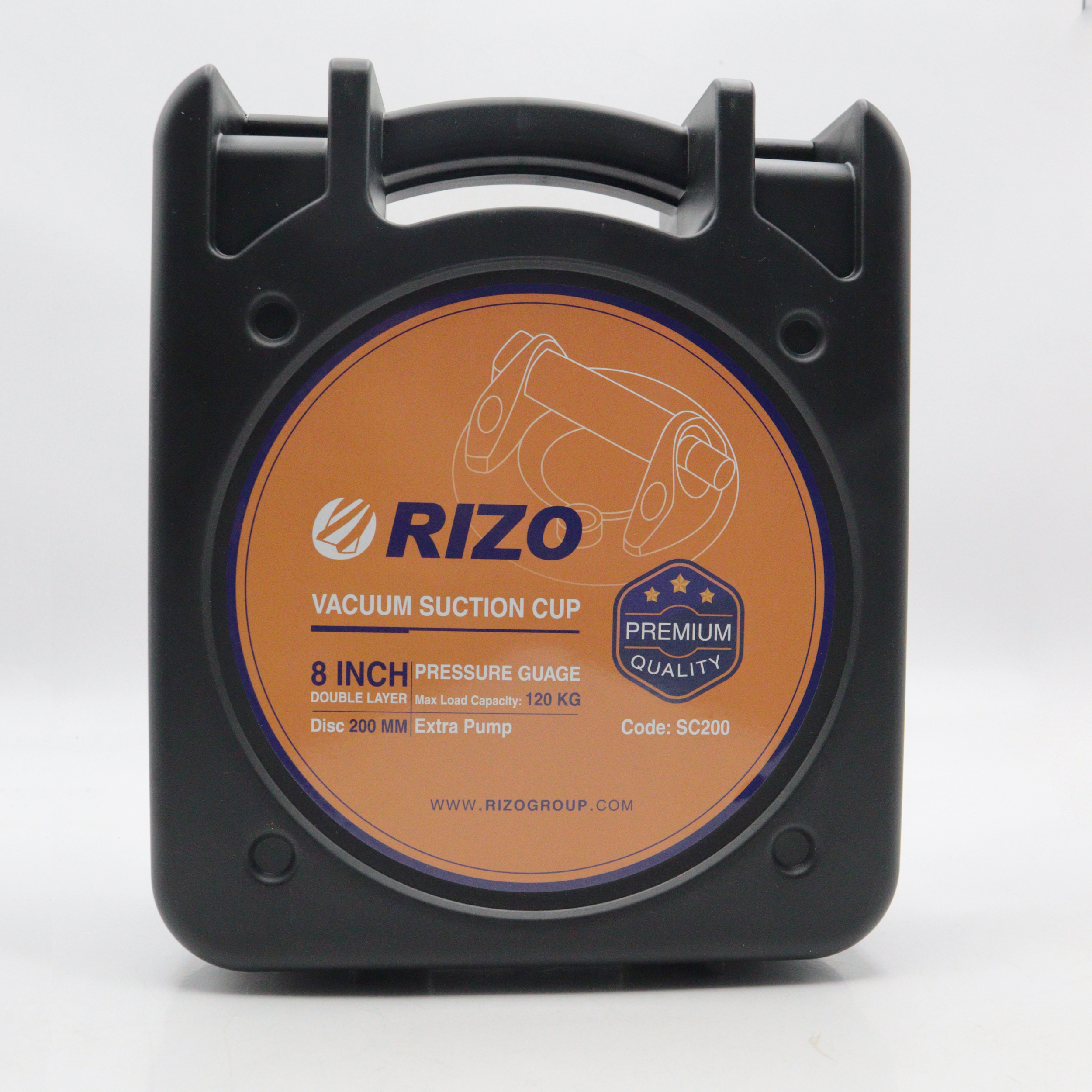 قاپک شیشه تک قلو ریزو مدل پمپی گییج دار کد YP-PLASTIC-SC200-8INCH