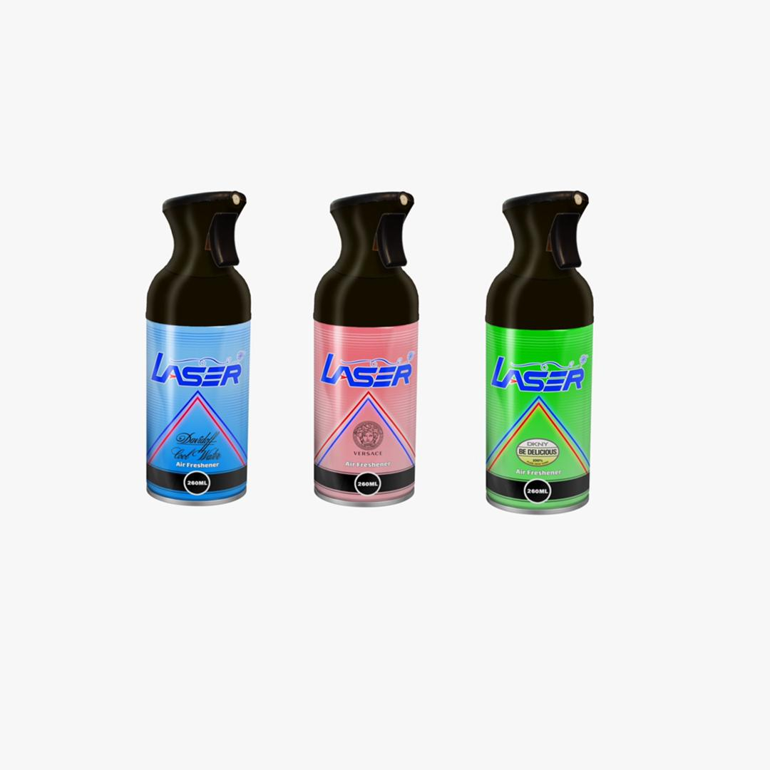 اسپری خوشبوکننده لیزر مدل 08 حجم 260 میلی لیتر مجموعه 3 عددی
