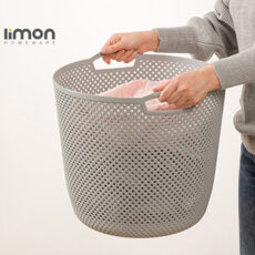 سبد رخت چرک لیمون مدل گرد کد DH446