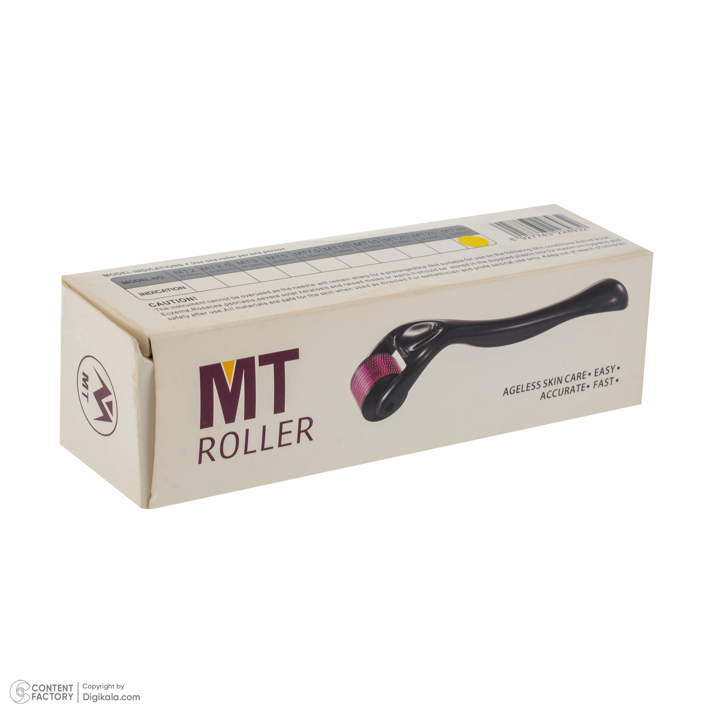 ماساژور دستی صورت ام تی رولر مدل تیتانیوم کد 0.75