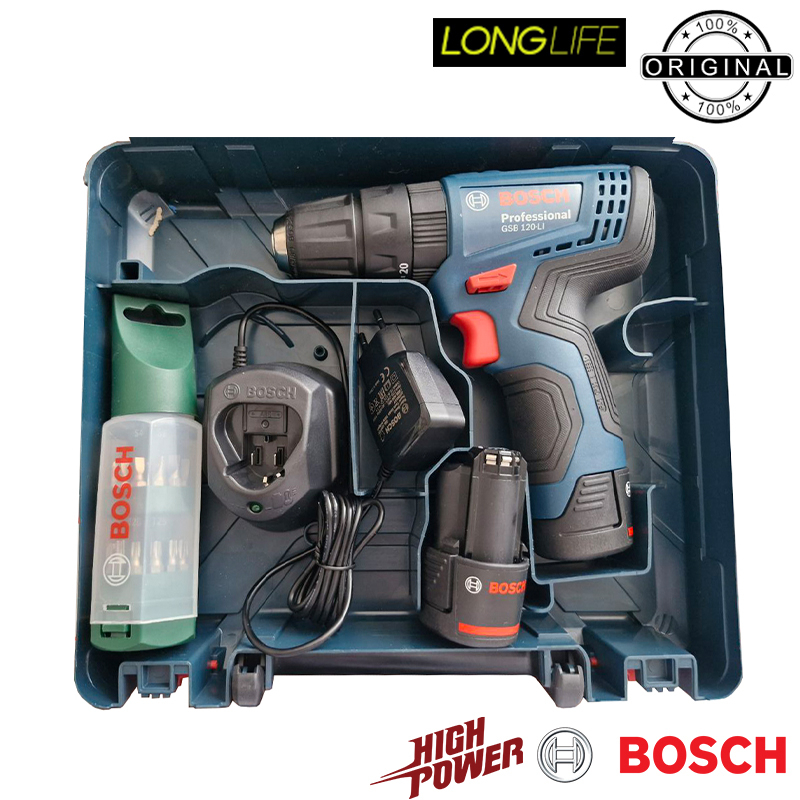 پیچ گوشتی شارژی چکشی بوش مدل GSB 120 Li Extra