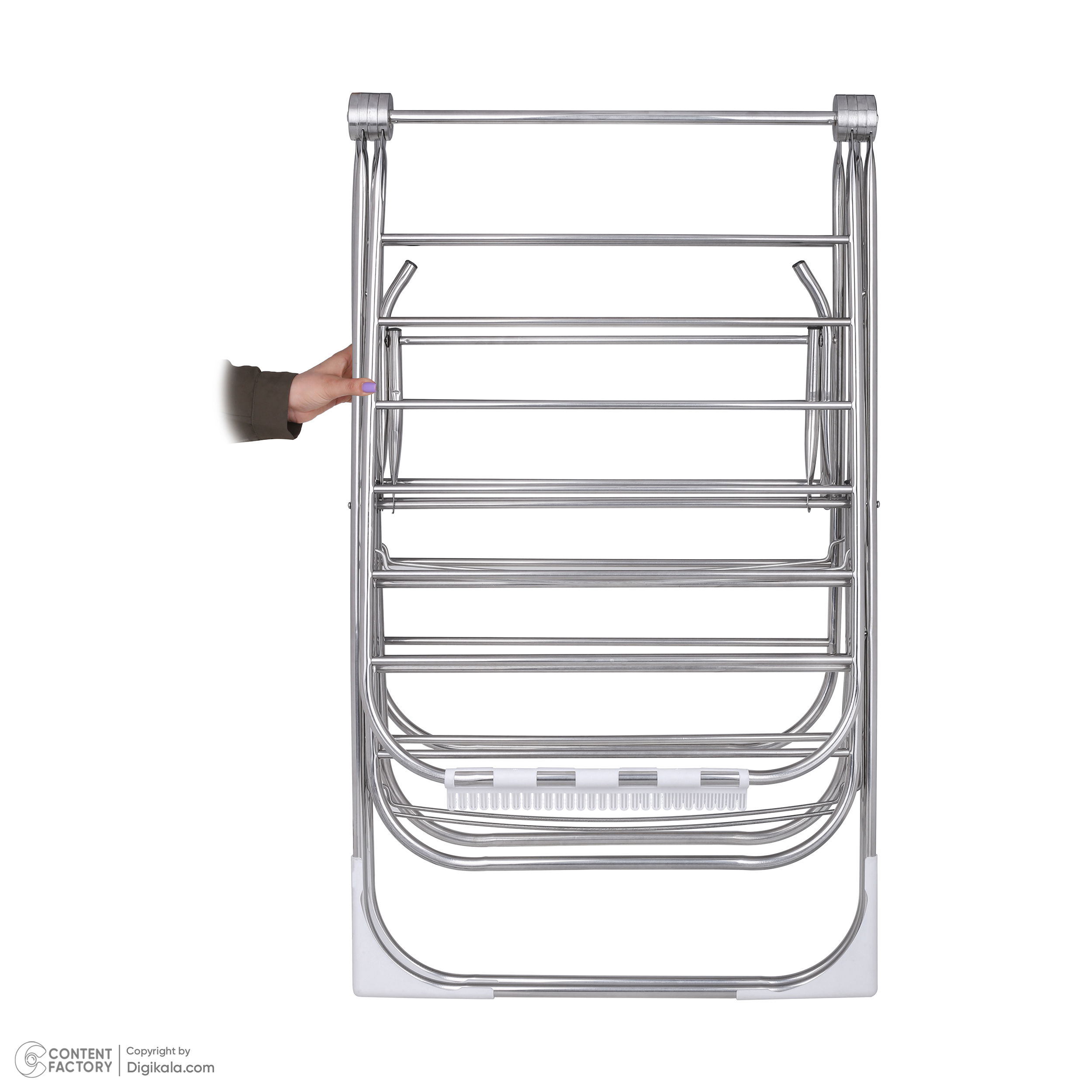 بند رخت پیشگام مدل تمام استیل 4 بال کد HN2FX-4B