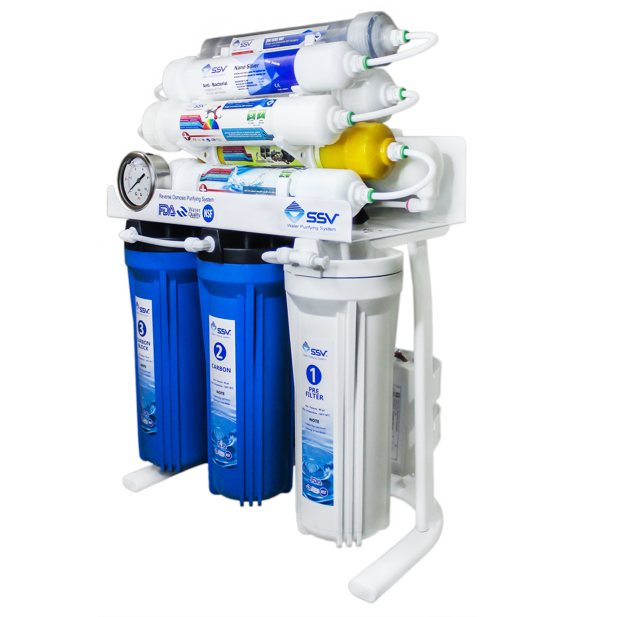 دستگاه تصفیه کننده آب اس اس وی مدل MaxBlue 2wx1150 به همراه شیر تصفیه آب