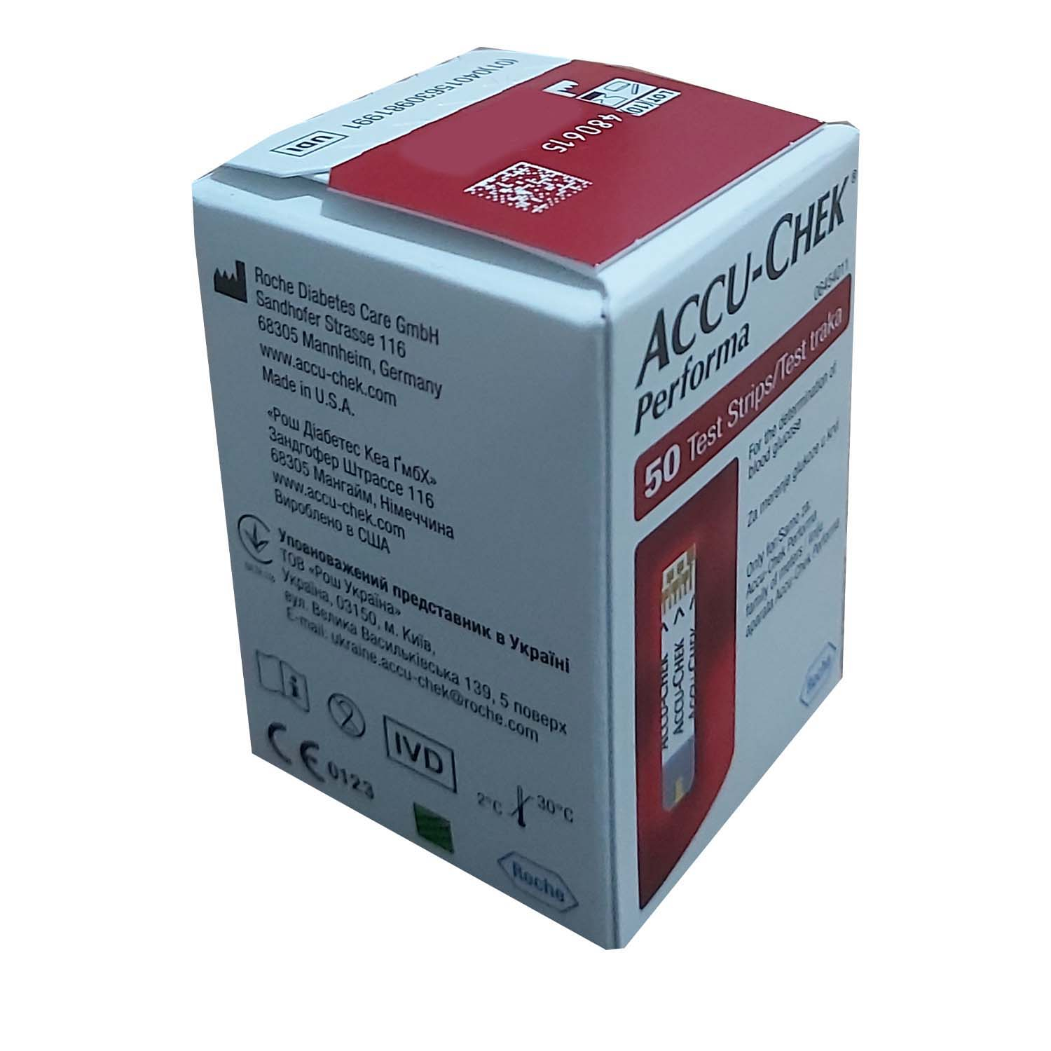 نوار تست قند خون اکیو چک مدل پرفورما بسته 50 عددی