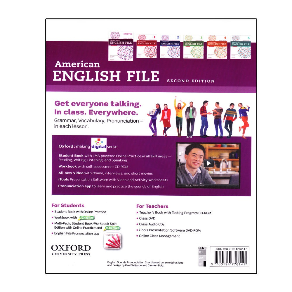 کتاب American English File اثر جمعی از نویسندگان انتشارات آرماندیس شش جلدی