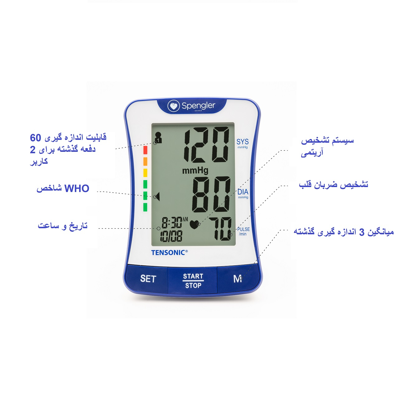 دستگاه فشار سنج اسپنگلر مدل Tensonic arm