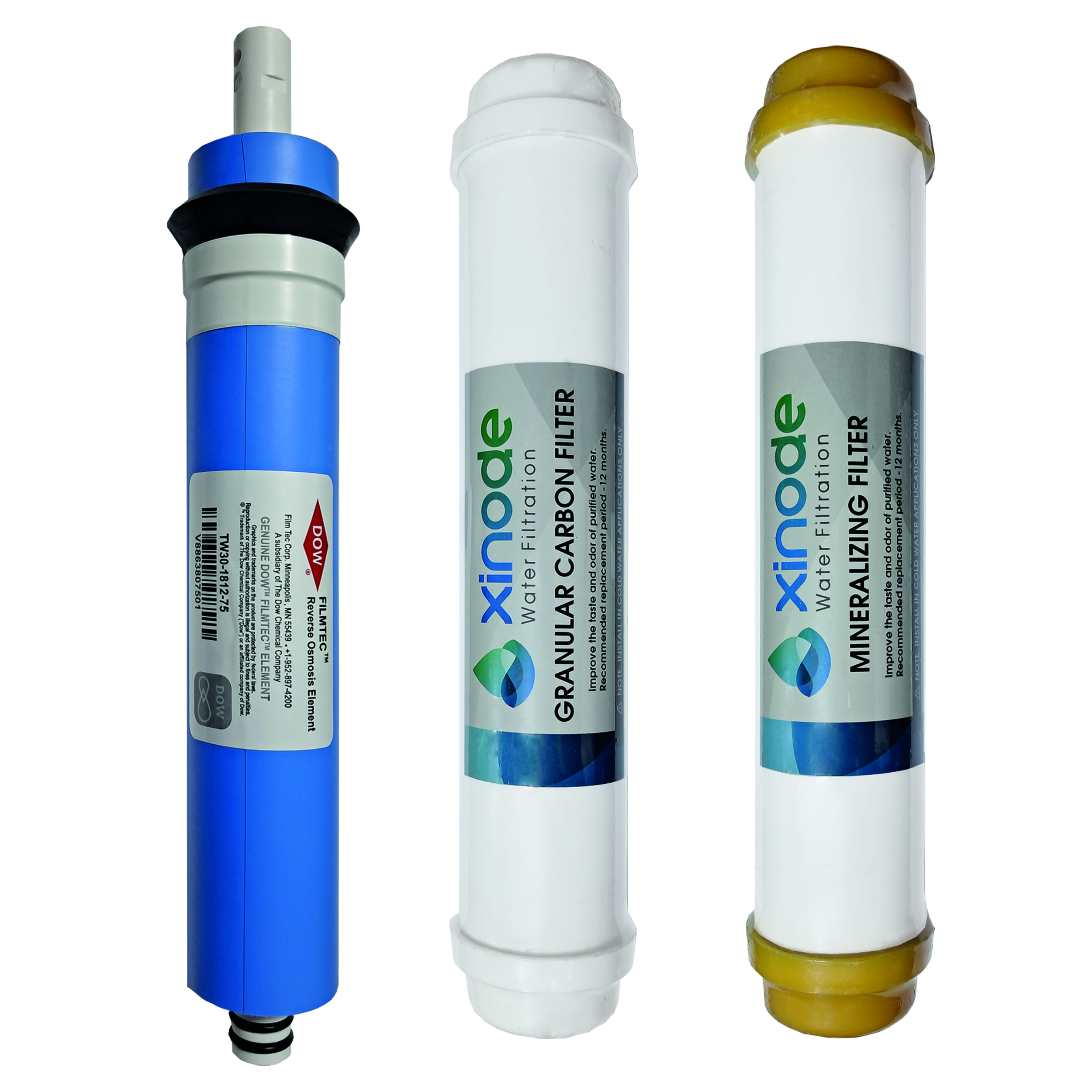 فیلتر دستگاه تصفیه آب زینود مدل کیسی RO-CXF406 مجموعه 3 عددی