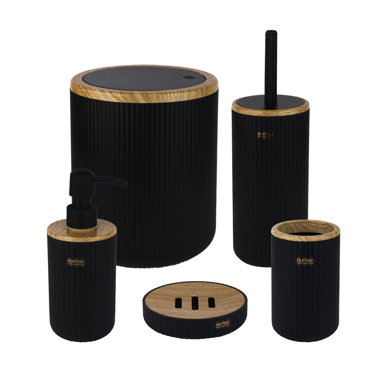 ست سرویس بهداشتی 5 پارچه دومان مدل شیادار کد 209