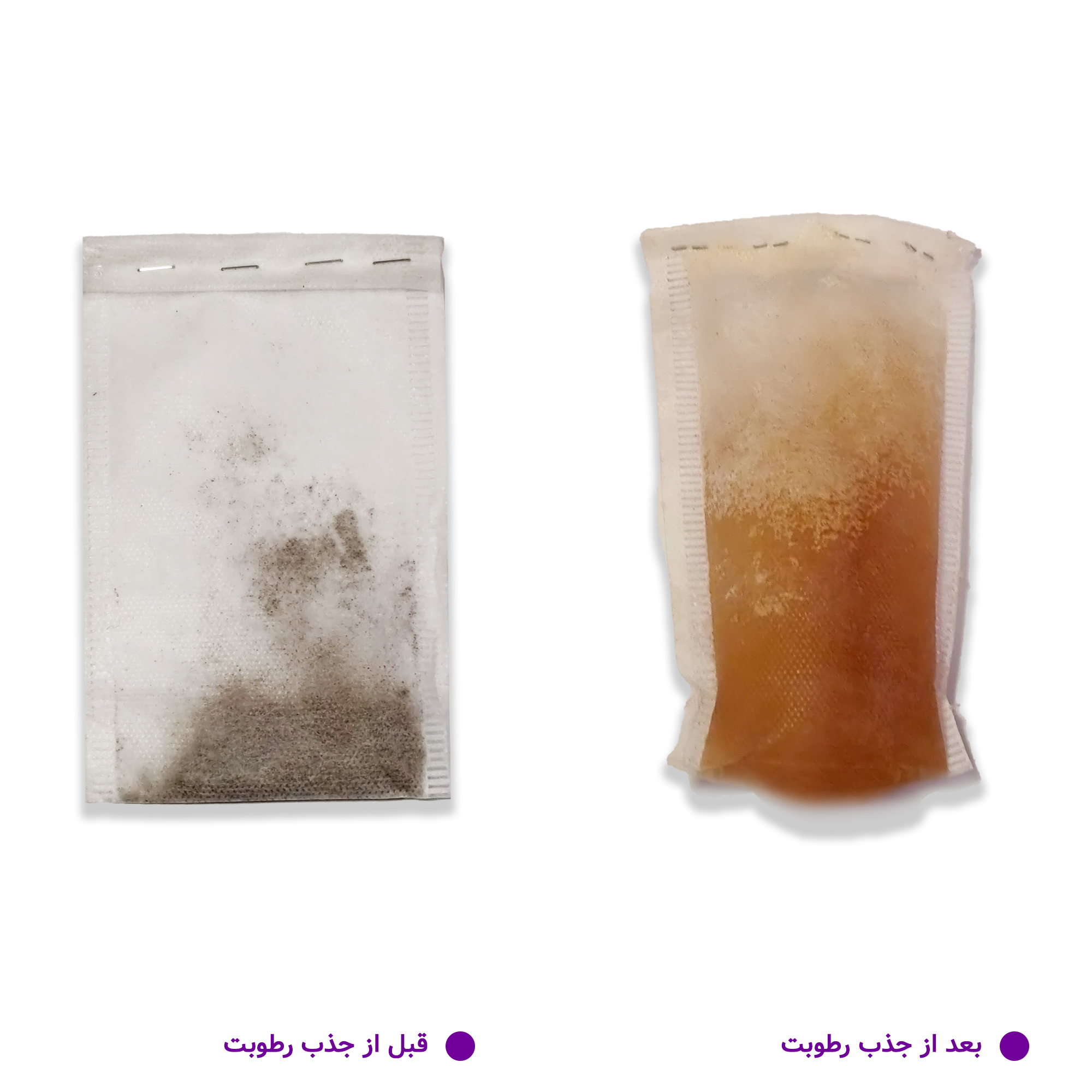 رطوبت گیر زباله ارغوان مدل ساده بسته 124 عددی