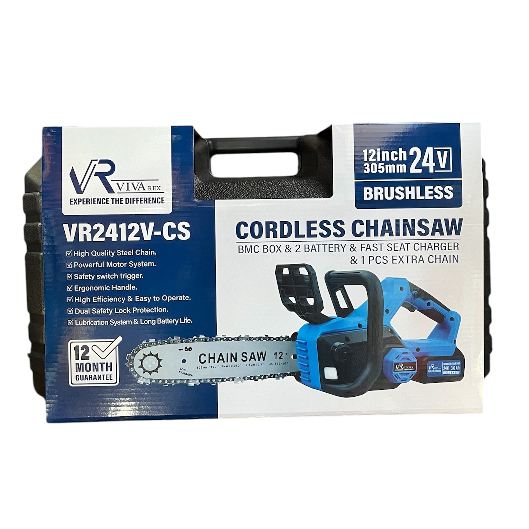 اره زنجیری شارژی ویوارکس مدل VR2412V-CS