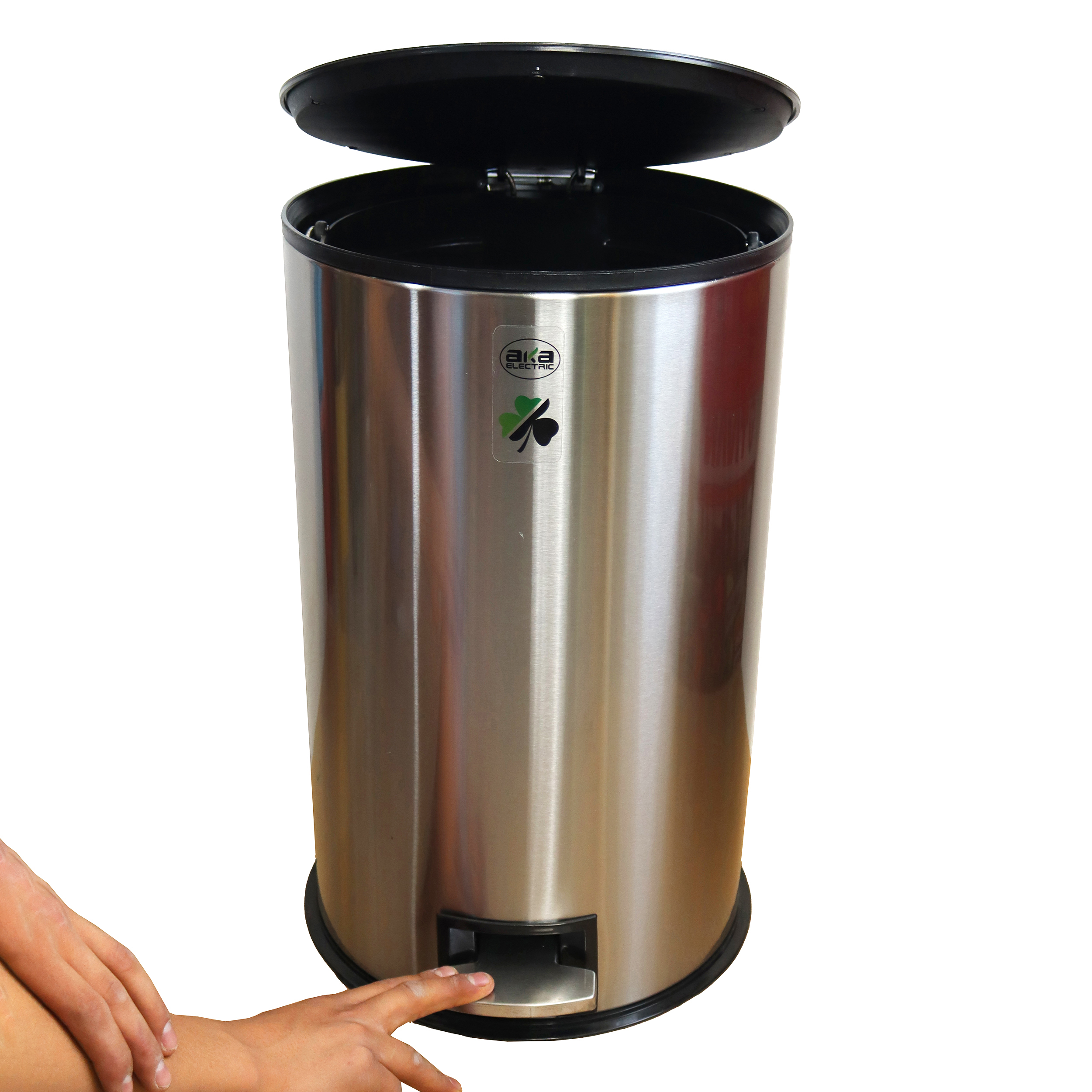 سطل زباله پدالی آکا الکتریک مدل آینه ای کد YP-ARAM BAND-020L