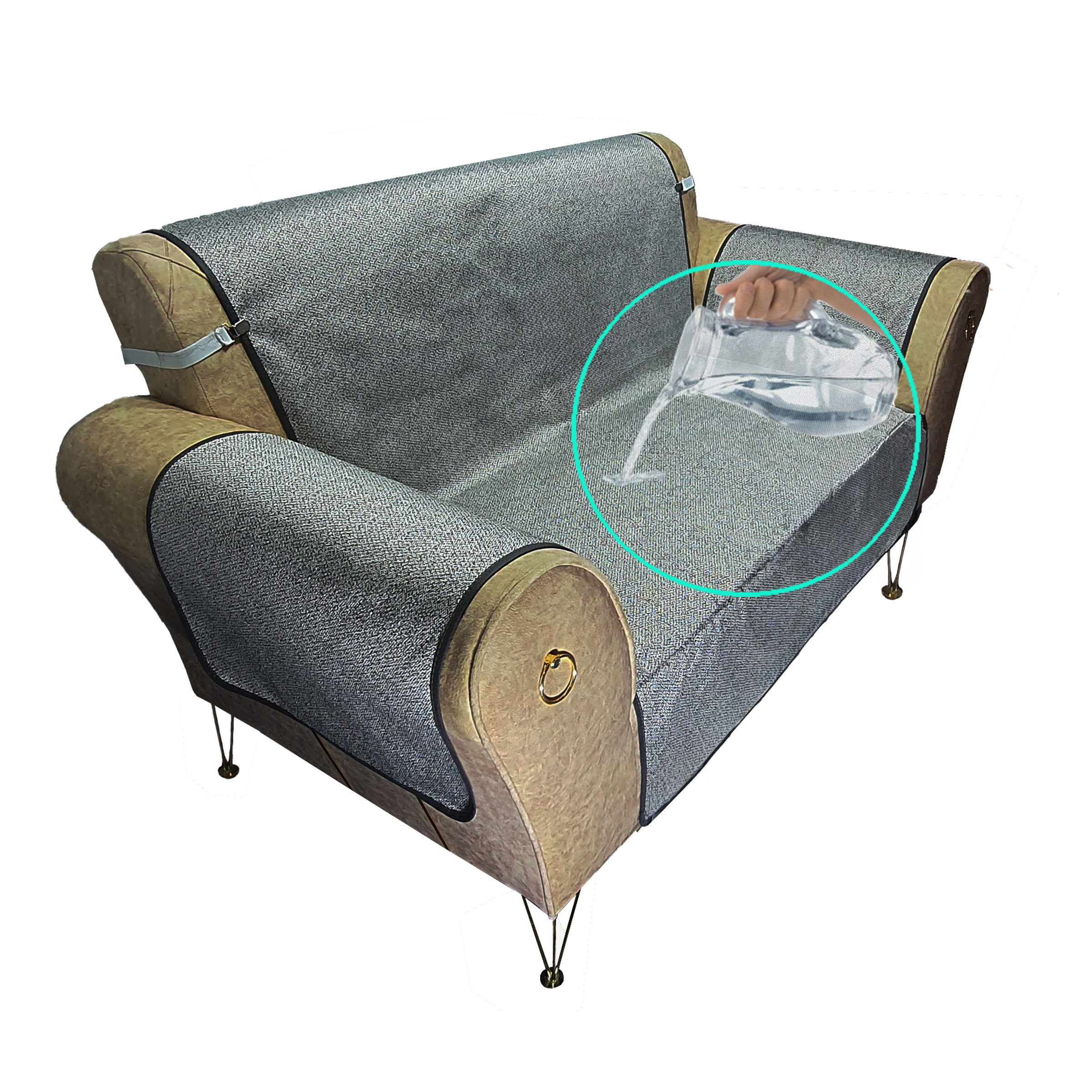 کاور مبلمان 8 نفره چینش مدل FDY3Layer مجموعه 4 عددی