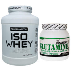 پروتئین وی ایزوله فارماتک – 2270 گرم به همراه پودر گلوتامین مگنوم – 300 گرم