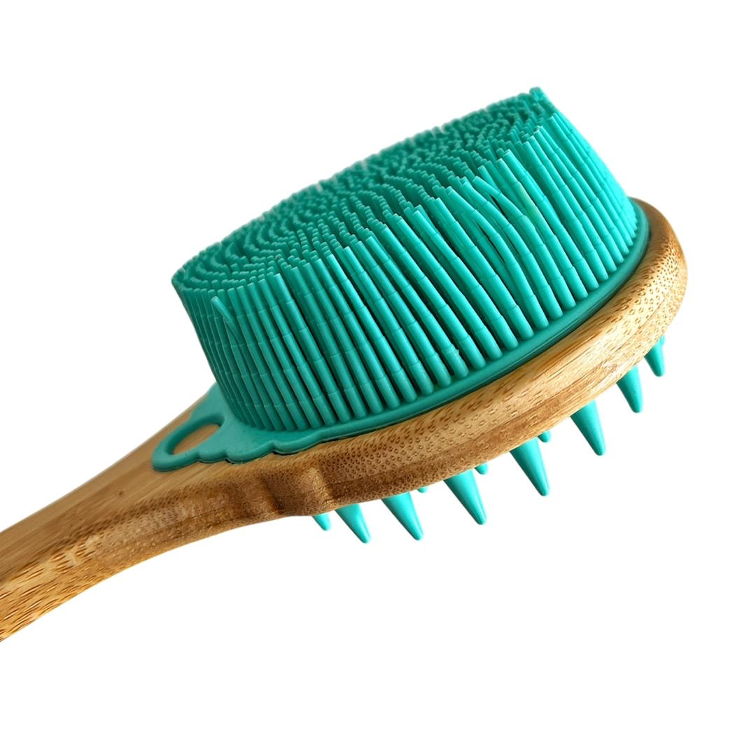 ماساژور سر و بدن مدل سیلیکونی دسته دار کد 13592