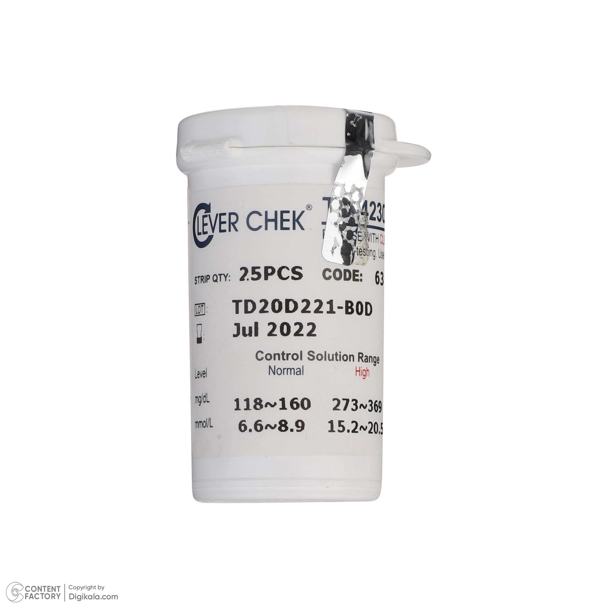 دستگاه تست قندخون کلور چک مدل TD-4230 به همراه یک بسته نوار تست و سوزن