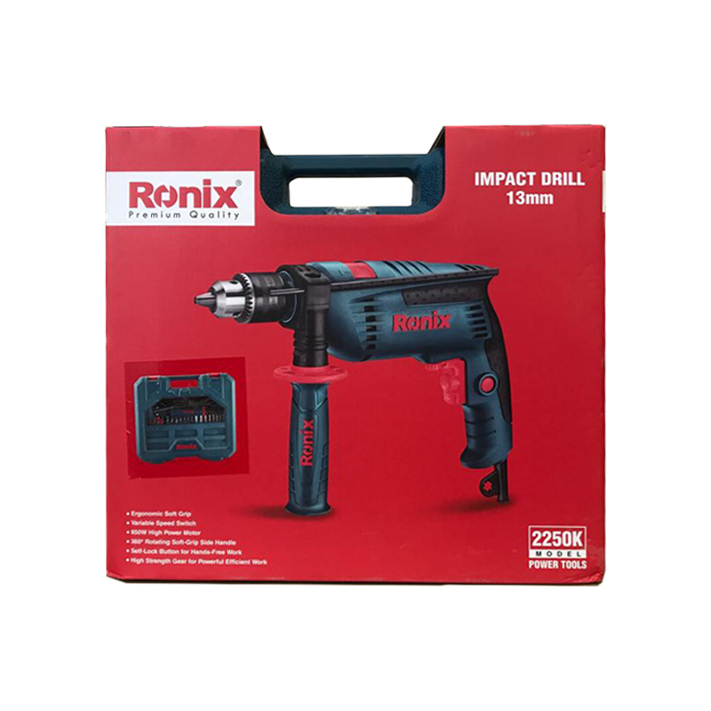 مجموعه 21 عددی دریل چکشی رونیکس مدل RH-K2250