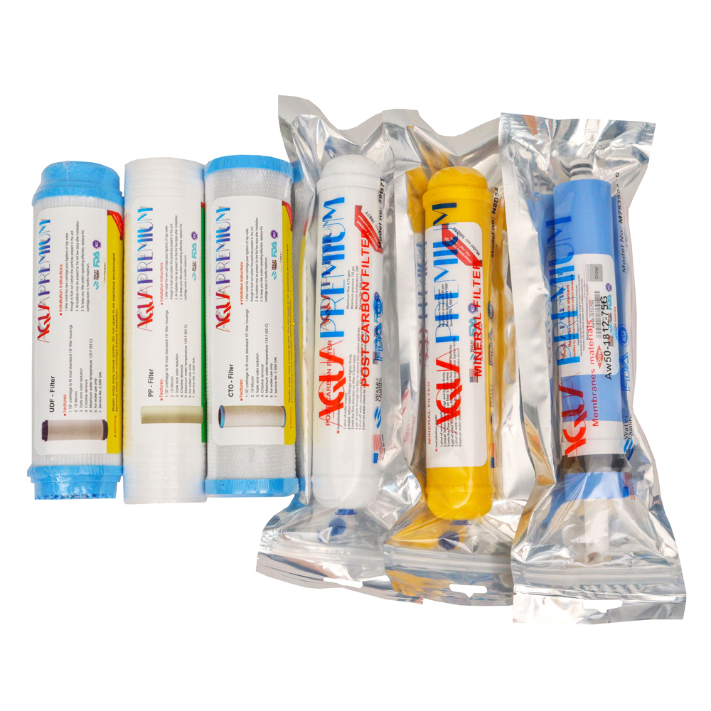 فیلتر دستگاه تصفیه آب آکواپرمیوم مدل AP-6S مجموعه 6 عددی