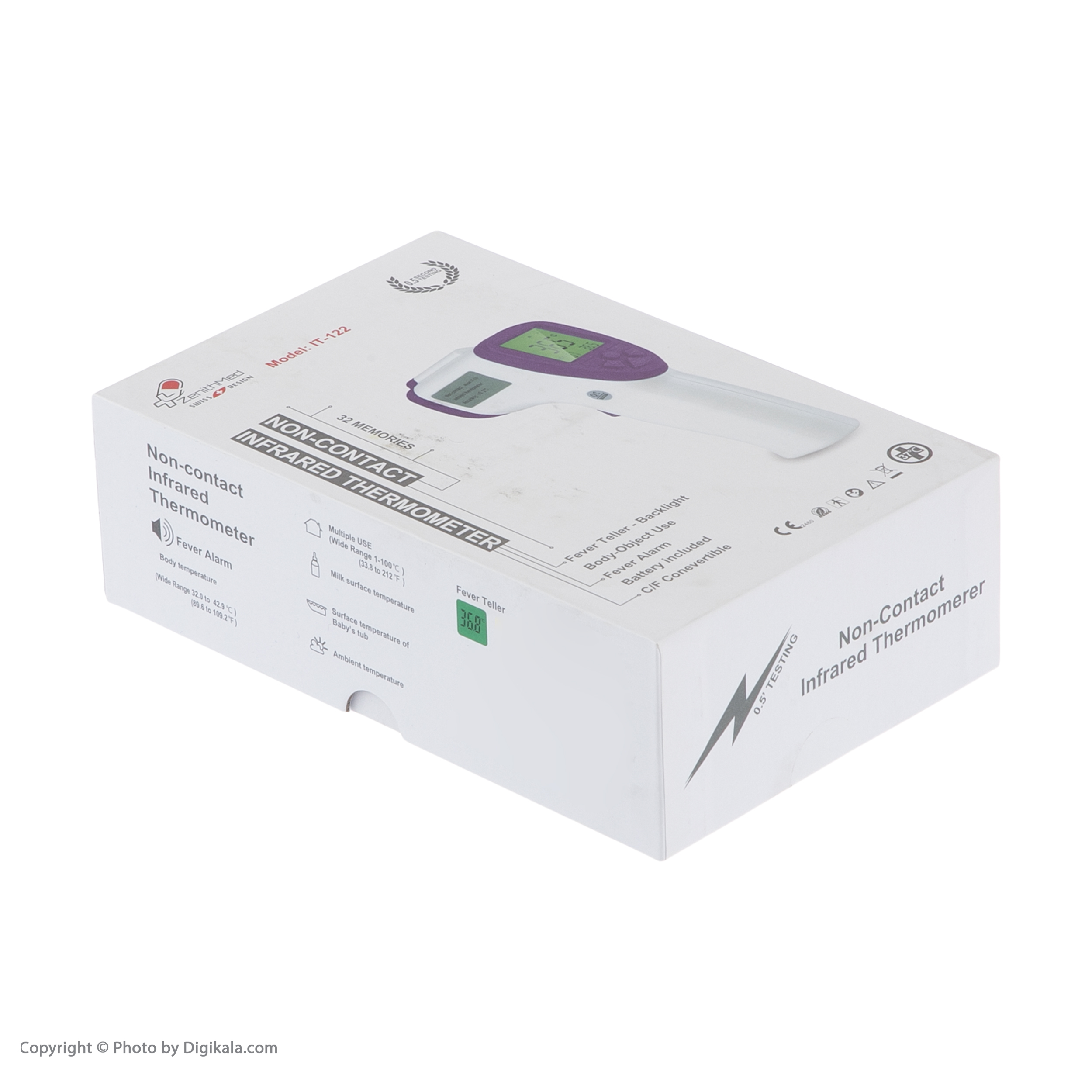 تب سنج دیجیتال غیر تماسی زنیتمد مدل IT-122