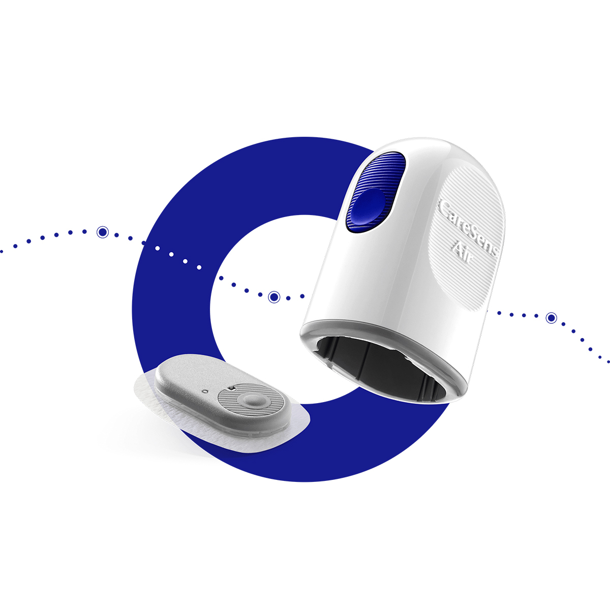 سنسور پایش مداوم اندازه گیری قند خون مدل caresens Air