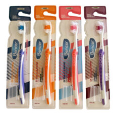 مسواک بنسر مدل اکسترا کلینینگ با برس سخت بسته 24 عددی