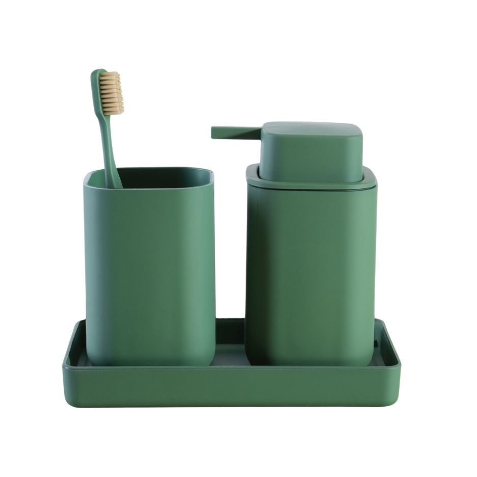 ست سرویس بهداشتی 3 تکه کنتراست مدل مربع