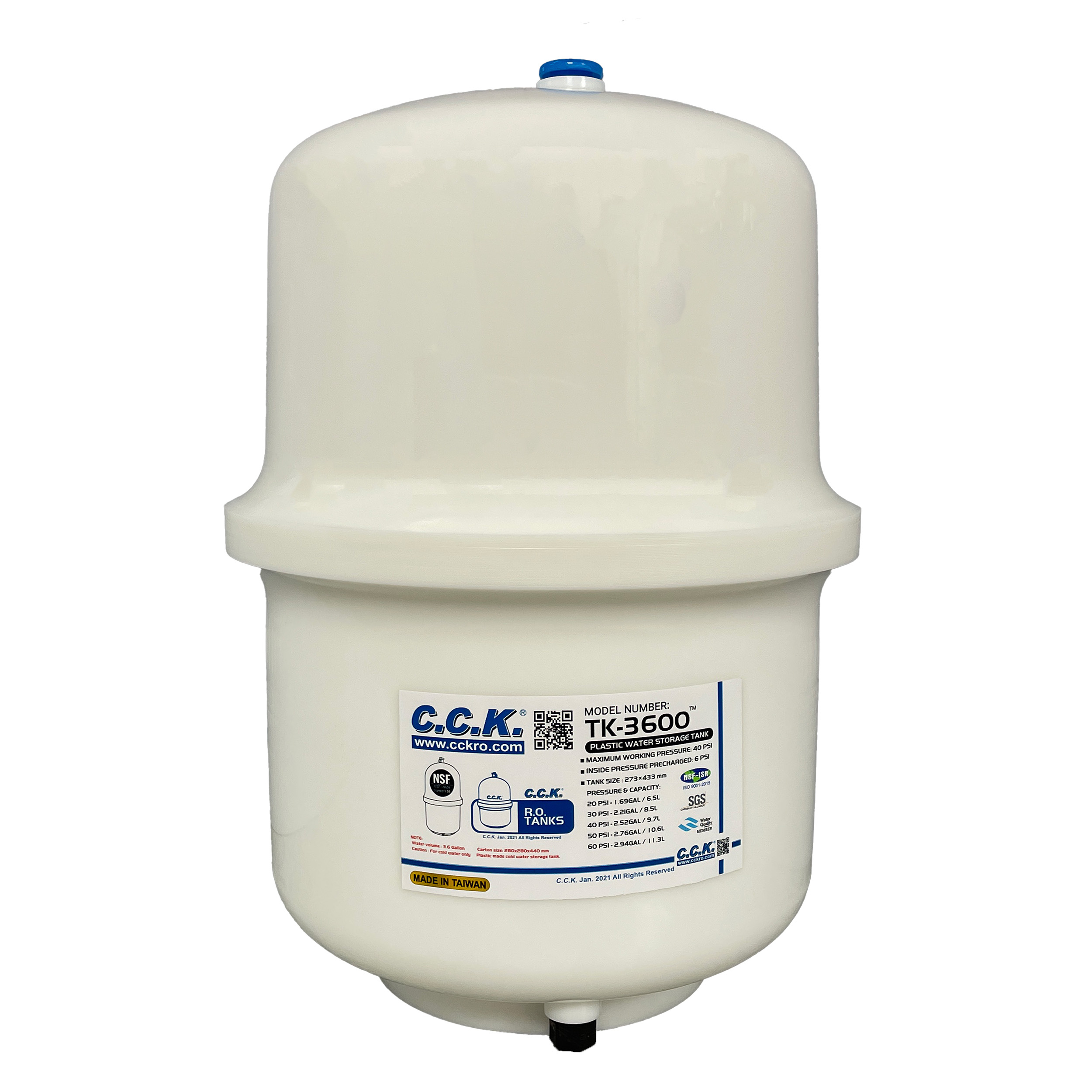 مخزن دستگاه تصفیه آب سی سی کا مدل TK-3600