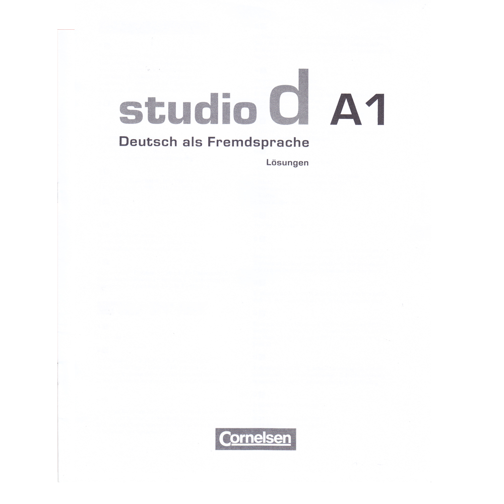 کتاب Studio d A1 اثر جمعی از نویسندگان انتشارات الوندپویان