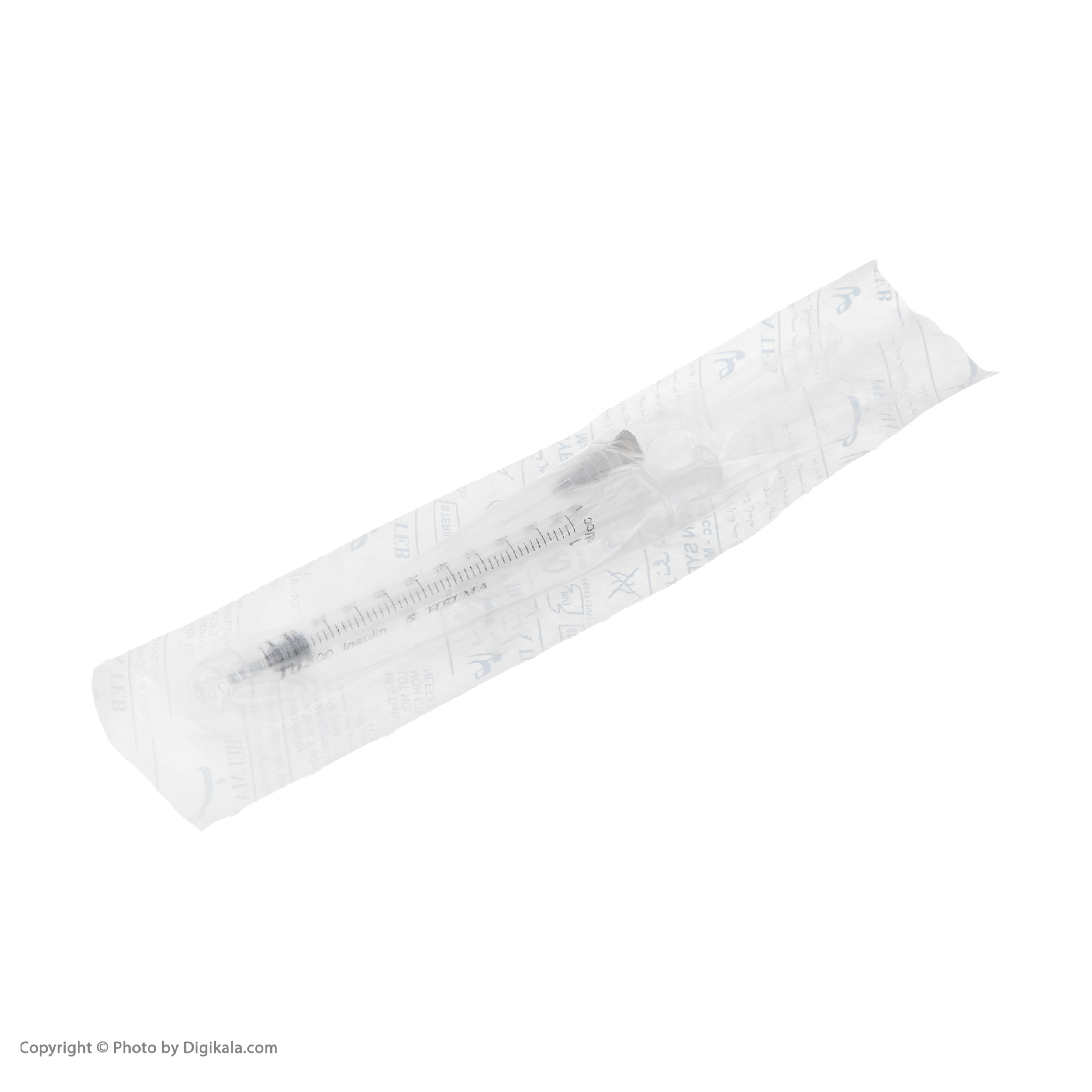 سرنگ 1 سی سی انسولین حلما طب مدل لوئر لاک 27G بسته 60 عددی