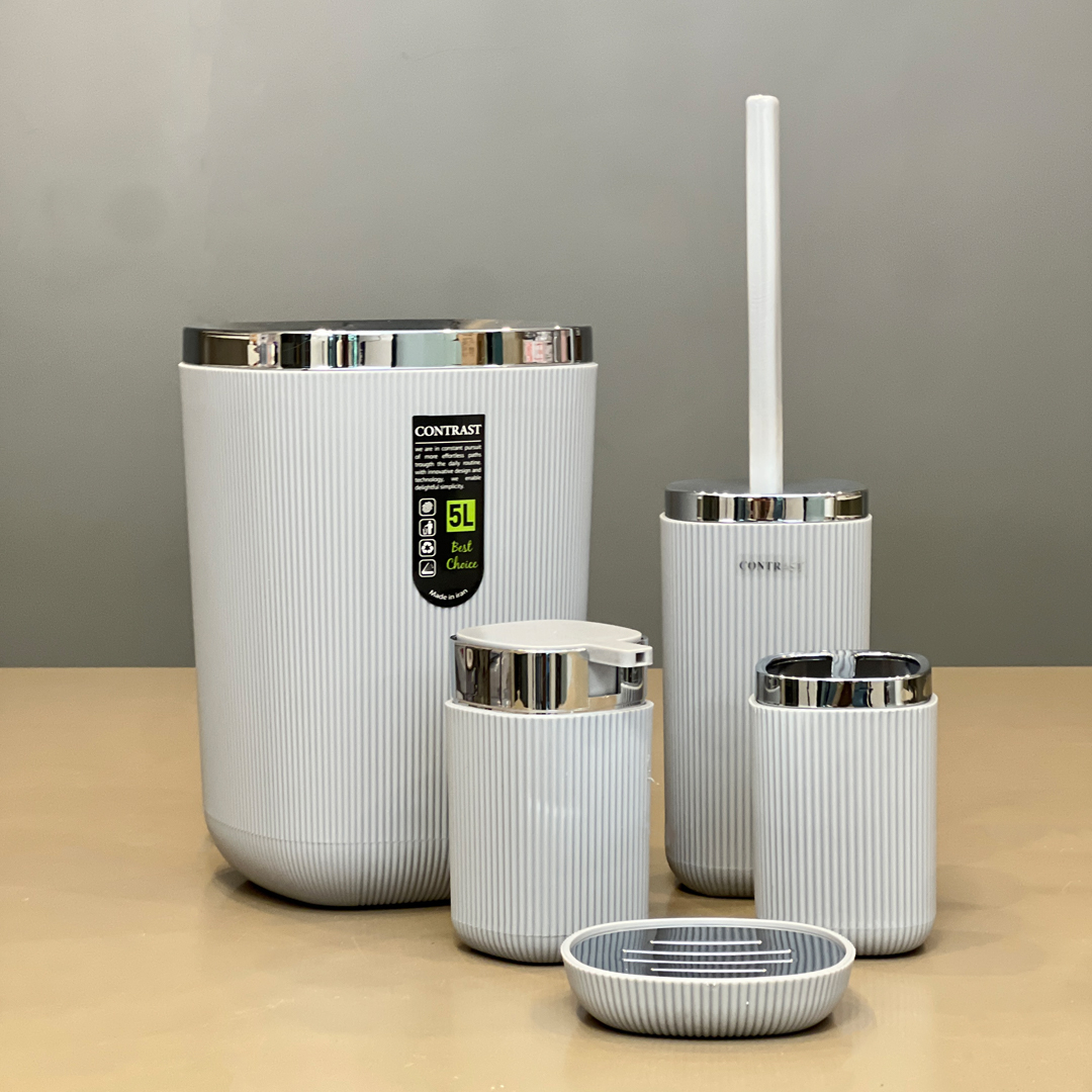 ست سرویس بهداشتی 5 تکه کنتراست مدل روما