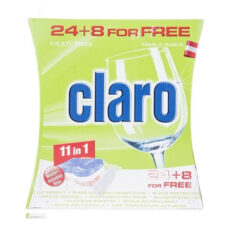 قرص ماشین ظرفشویی کلارو مدل 11in1 بسته 32 عددی