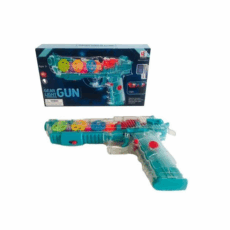 تفنگ چرخ دنده ای موزیکال و نورانی کد 1001