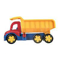 ماشین بازی کامیون مدل 130 قرمز زرد