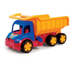 ماشین بازی کامیون حمل زباله آبی زرد