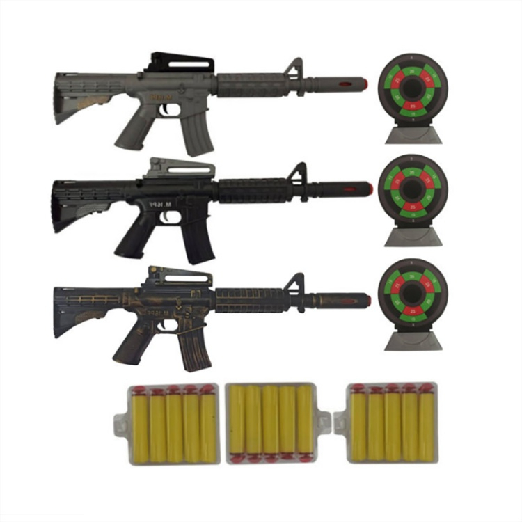 تفنگ اسباب بازی مدل Thriple Gun مجموعه 3 عددی