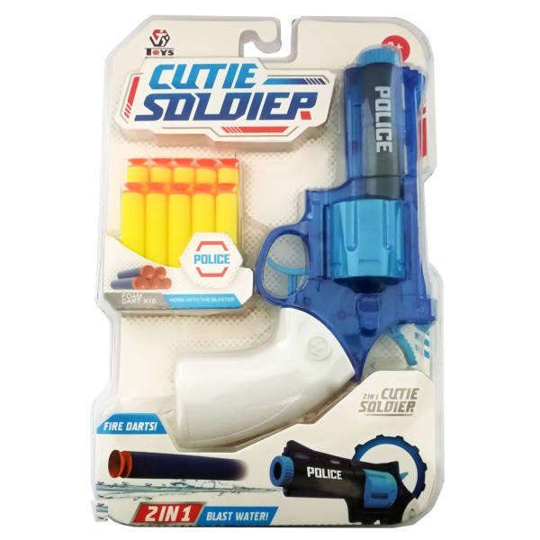 تفنگ بازی طرح کلت مدل آبپاش و پرتاب تیر