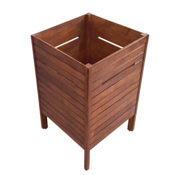 سبد رخت چرک مدل باکس چوبی 40 ضد رطوبت