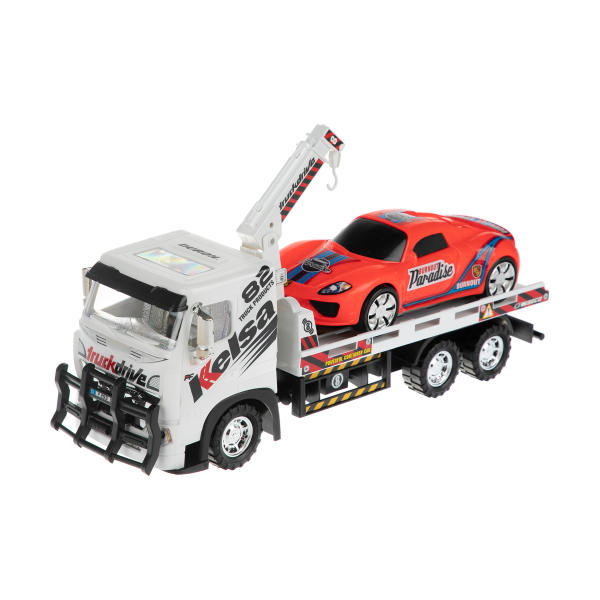 جرثقیل اسباب بازی دورج توی مدل Tow Truck مجموعه 2 عددی